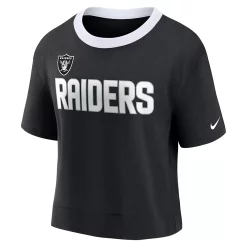 Women's Nike Black Las Vegas Raiders High Hip Fashion Cropped Top 5 Women's Nike Black Las Vegas Raiders High Hip Fashion Cropped Top -Nike Clothing store 6025312 ALT2