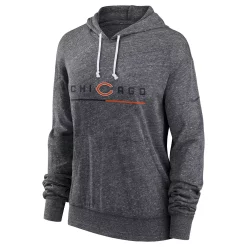 Women's Nike Heathered Charcoal Chicago Bears Team Spirit Gym Vintage Pullover Hoodie -Nike Clothing store 6025391 ALT2