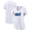Women's Nike White Indianapolis Colts Hometown Collection Tri-Blend V-Neck T-Shirt