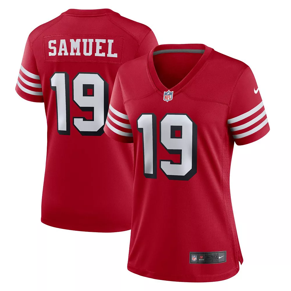 Women's Nike Deebo Samuel Scarlet San Francisco 49ers Alternate Team Game Jersey 2 Women's Nike Deebo Samuel Scarlet San Francisco 49ers Alternate Team Game Jersey - Image 2
