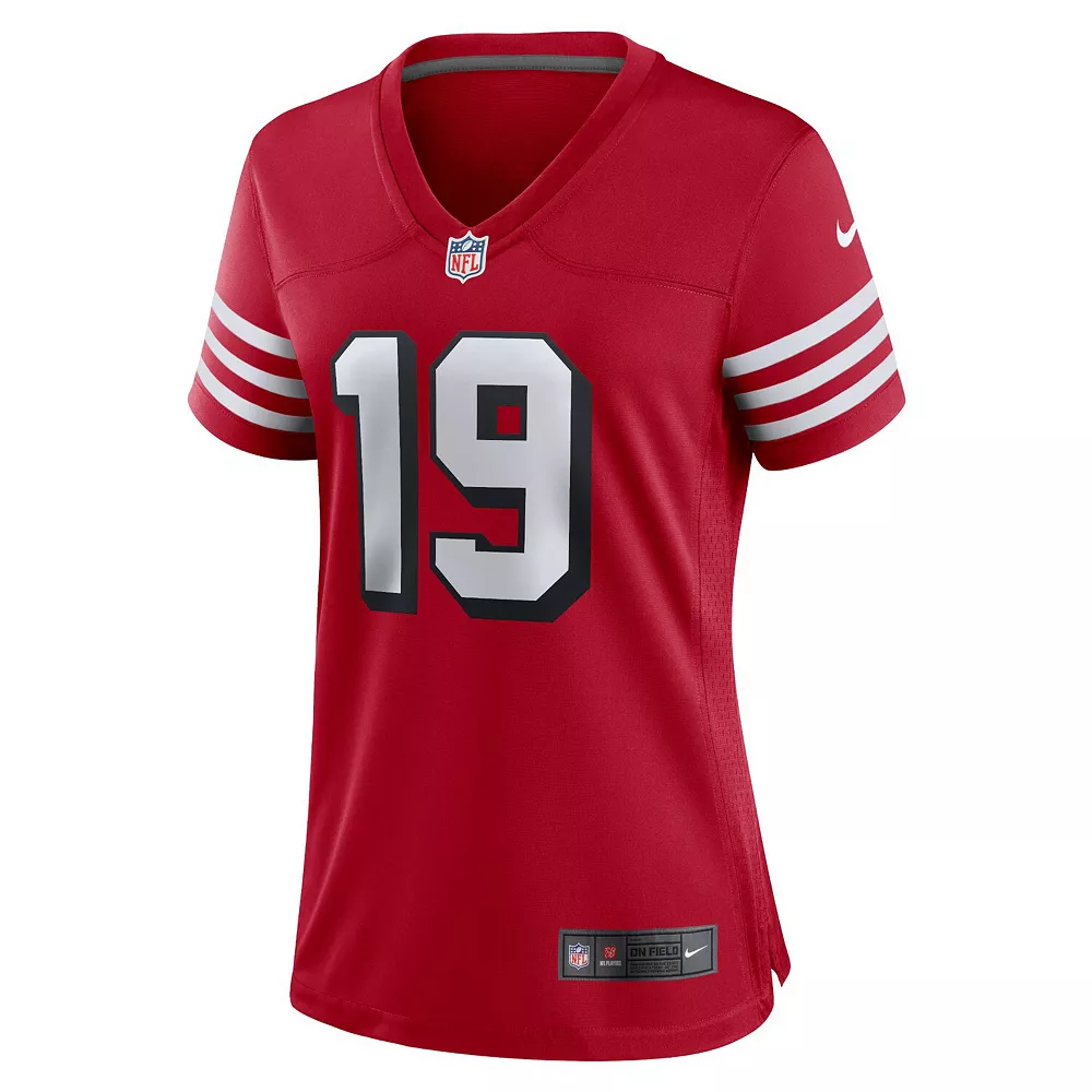 Women's Nike Deebo Samuel Scarlet San Francisco 49ers Alternate Team Game Jersey 3 Women's Nike Deebo Samuel Scarlet San Francisco 49ers Alternate Team Game Jersey - Image 3