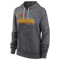 Women's Nike Heathered Charcoal Washington Commanders Team Spirit Gym Vintage Pullover Hoodie -Nike Clothing store 6026102 ALT2