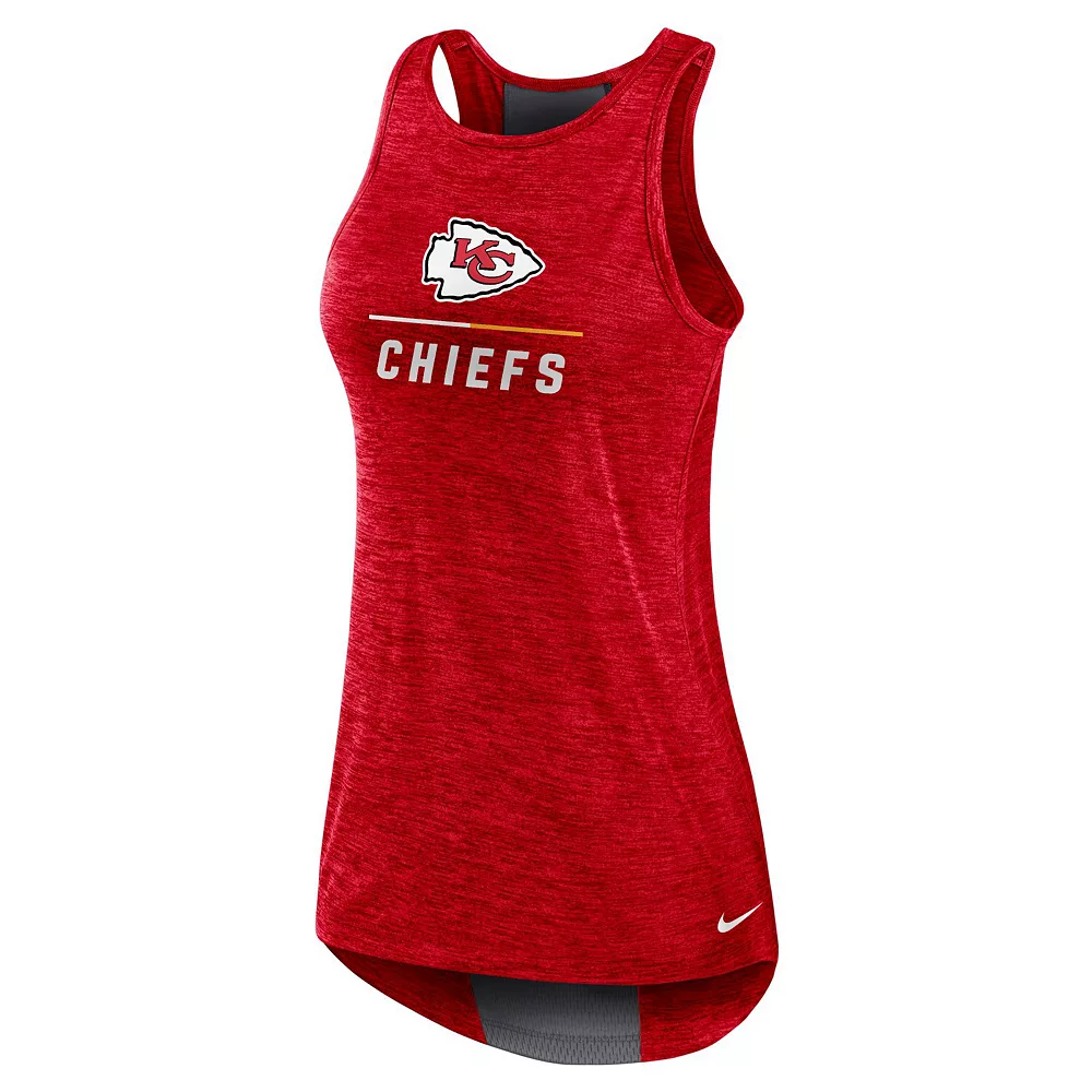 Women's Nike Red Kansas City Chiefs High Neck Performance Tank Top 3 Women's Nike Red Kansas City Chiefs High Neck Performance Tank Top - Image 3
