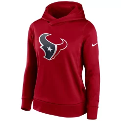 Women's Nike Red Houston Texans Performance Pullover Hoodie -Nike Clothing store 6026167 ALT2