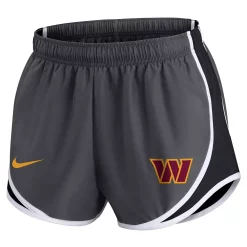 Women's Nike Charcoal Washington Commanders Logo Performance Tempo Shorts -Nike Clothing store 6026271 ALT2