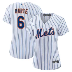 Women's Nike Starling Marte White New York Mets Home Replica Player Jersey
