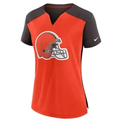 Women's Nike Orange/Brown Cleveland Browns Impact Exceed Performance Notch Neck T-Shirt 5 Women's Nike Orange/Brown Cleveland Browns Impact Exceed Performance Notch Neck T-Shirt -Nike Clothing store 6026911 ALT2