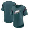 Women's Nike Heather Midnight Green Philadelphia Eagles Primary Logo Fashion Top