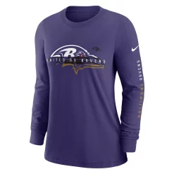 Women's Nike Purple Baltimore Ravens Prime Split Long Sleeve T-Shirt 5 Women's Nike Purple Baltimore Ravens Prime Split Long Sleeve T-Shirt -Nike Clothing store 6027021 ALT2