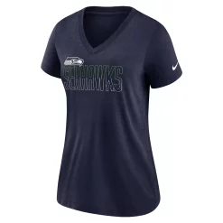 Women's Nike Heathered College Navy Seattle Seahawks Lock Up Tri-Blend V-Neck T-Shirt 5 Women's Nike Heathered College Navy Seattle Seahawks Lock Up Tri-Blend V-Neck T-Shirt -Nike Clothing store 6027083 ALT2