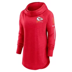 Women's Nike Red Kansas City Chiefs Minimal Statement Raglan Funnel Neck Pullover Hoodie -Nike Clothing store 6027220 ALT2