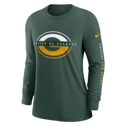Women's Nike Green Green Bay Packers Prime Split Long Sleeve T-Shirt -Nike Clothing store 6027347 ALT2
