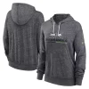 Women's Nike Heathered Charcoal Seattle Seahawks Team Spirit Gym Vintage Performance Pullover Hoodie