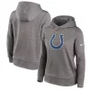 Women's Nike Heathered Charcoal Indianapolis Colts Performance Pullover Hoodie