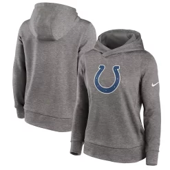 Women's Nike Heathered Charcoal Indianapolis Colts Performance Pullover Hoodie