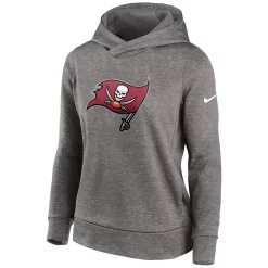 Women's Nike Heathered Charcoal Tampa Bay Buccaneers Team Performance Pullover Hoodie -Nike Clothing store 6027743 ALT2