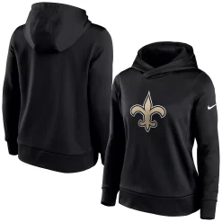 Women's Nike Black New Orleans Saints Performance Pullover Hoodie