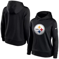 Women's Nike Black Pittsburgh Steelers Performance Pullover Hoodie