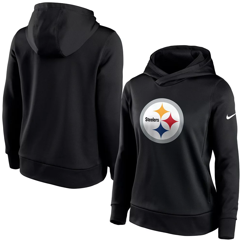 Women's Nike Black Pittsburgh Steelers Performance Pullover Hoodie 1 Women's Nike Black Pittsburgh Steelers Performance Pullover Hoodie