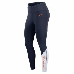 Women's Nike Navy/White Denver Broncos 7/8 Performance Leggings 5 Women's Nike Navy/White Denver Broncos 7/8 Performance Leggings -Nike Clothing store 6027767 ALT2