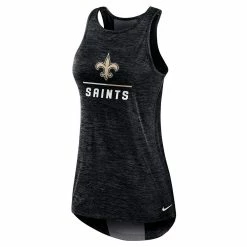 Women's Nike Black New Orleans Saints High Neck Performance Tank Top -Nike Clothing store 6028173 ALT2