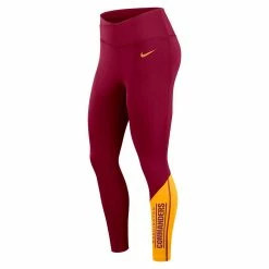 Women's Nike Burgundy/Gold Washington Commanders 7/8 Performance Leggings -Nike Clothing store 6028641 ALT2