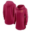 Women's Nike Burgundy Washington Commanders Minimal Statement Raglan Funnel Neck Pullover Hoodie