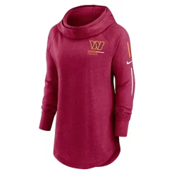 Women's Nike Burgundy Washington Commanders Minimal Statement Raglan Funnel Neck Pullover Hoodie -Nike Clothing store 6028698 ALT2