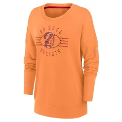 Women's Nike Orange Tampa Bay Buccaneers Rewind Playback Icon Performance Pullover Sweatshirt -Nike Clothing store 6028711 ALT2