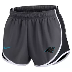 Women's Nike Charcoal Carolina Panthers Logo Performance Tempo Shorts -Nike Clothing store 6028757 ALT2