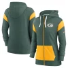 Women's Nike Green/Gold Green Bay Packers Plus Size Monaco Full-Zip Hoodie
