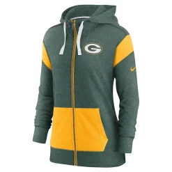 Women's Nike Green/Gold Green Bay Packers Plus Size Monaco Full-Zip Hoodie -Nike Clothing store 6028836 ALT2