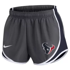 Women's Nike Charcoal Houston Texans Logo Performance Tempo Shorts -Nike Clothing store 6029046 ALT2