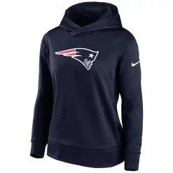 Women's Nike Navy New England Patriots Performance Pullover Hoodie -Nike Clothing store 6029246 ALT2