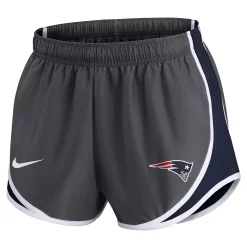 Women's Nike Charcoal New England Patriots Logo Performance Tempo Shorts -Nike Clothing store 6029389 ALT2