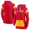 Women's Nike Red/Gold Kansas City Chiefs Plus Size Monaco Full-Zip Hoodie