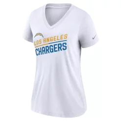 Women's Nike White Los Angeles Chargers Slant Logo Tri-Blend V-Neck T-Shirt 5 Women's Nike White Los Angeles Chargers Slant Logo Tri-Blend V-Neck T-Shirt -Nike Clothing store 6040392 ALT2