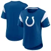 Women's Nike Heathered Royal Indianapolis Colts Primary Logo Slub Fashion Top