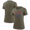 Women's Nike Olive New York Giants 2022 Salute To Service Legend T-Shirt