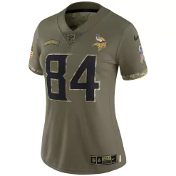 Women's Nike Randy Moss Olive Minnesota Vikings 2022 Salute To Service Retired Player Limited Jersey -Nike Clothing store 6083186 ALT2