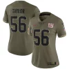 Women's Nike Lawrence Taylor Olive New York Giants 2022 Salute To Service Retired Player Limited Jersey