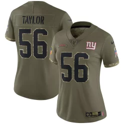 Women's Nike Lawrence Taylor Olive New York Giants 2022 Salute To Service Retired Player Limited Jersey