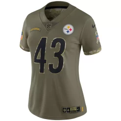 Women's Nike Troy Polamalu Olive Pittsburgh Steelers 2022 Salute To Service Retired Player Limited Jersey -Nike Clothing store 6083434 ALT2