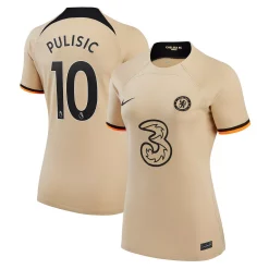 Women's Nike Christian Pulisic Gold Chelsea 2022/23 Third Replica Player Jersey