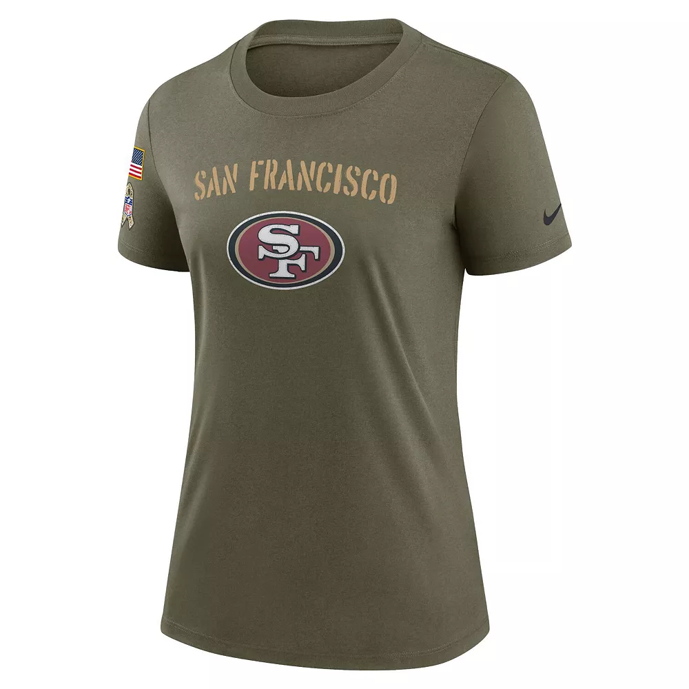 Women's Nike Olive San Francisco 49ers 2022 Salute To Service Legend T-Shirt 3 Women's Nike Olive San Francisco 49ers 2022 Salute To Service Legend T-Shirt - Image 3