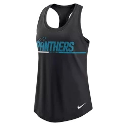 Women's Nike Black Carolina Panthers Team Name City Tri-Blend Racerback Tank Top -Nike Clothing store 6084636 ALT2
