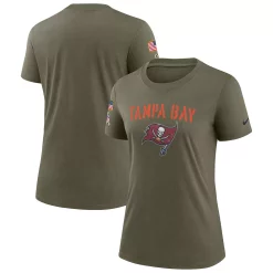 Women's Nike Olive Tampa Bay Buccaneers 2022 Salute To Service Legend T-Shirt