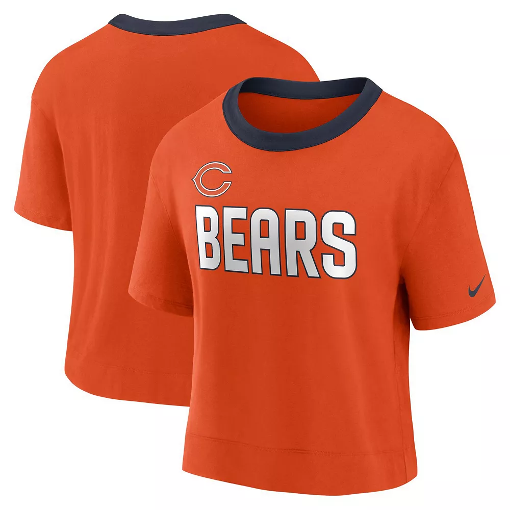 Women's Nike Orange Chicago Bears High Hip Fashion Cropped Top 2 Women's Nike Orange Chicago Bears High Hip Fashion Cropped Top - Image 2