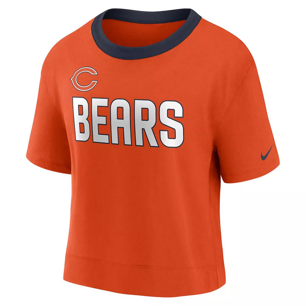 Women's Nike Orange Chicago Bears High Hip Fashion Cropped Top 3 Women's Nike Orange Chicago Bears High Hip Fashion Cropped Top - Image 3