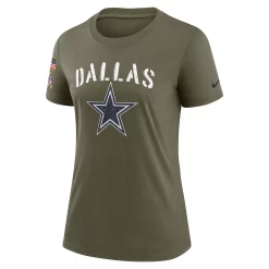 Women's Nike Olive Dallas Cowboys 2022 Salute To Service Legend T-Shirt -Nike Clothing store 6105980 ALT2